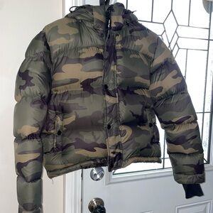 TNA Camouflage Puffer Coat